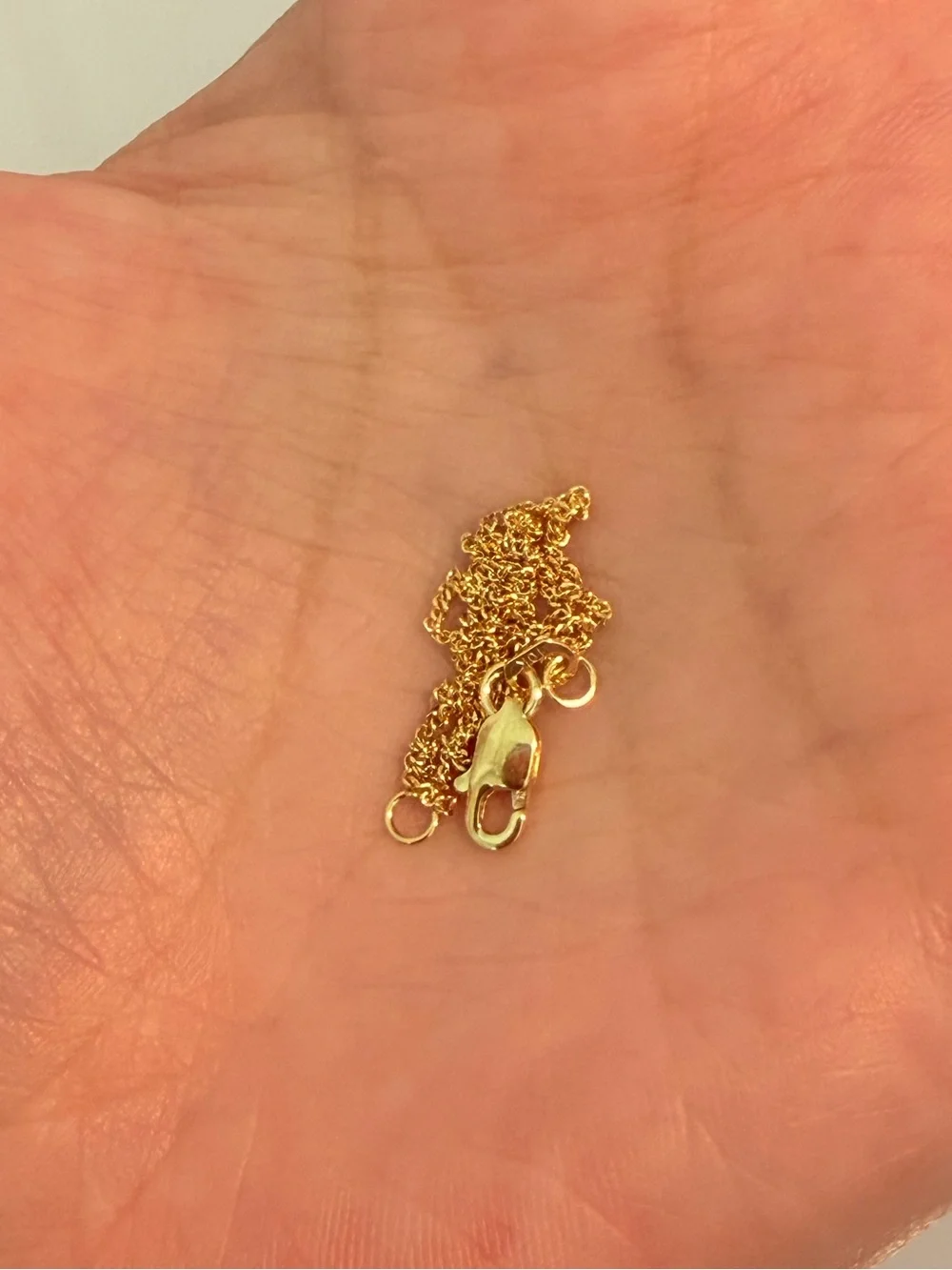 10k Solid Gold Chain Mini Miami Chain Bracelet 7”
